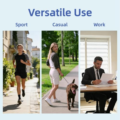 2-Pack Ankle Brace Wrap for Women Men Breathable Moisture-Wicking Fabric, Open Heel Design, One Size Fits All,Sprained Ankle Recovery, Plantar Fasciitis Relief,Sports & Daily Use