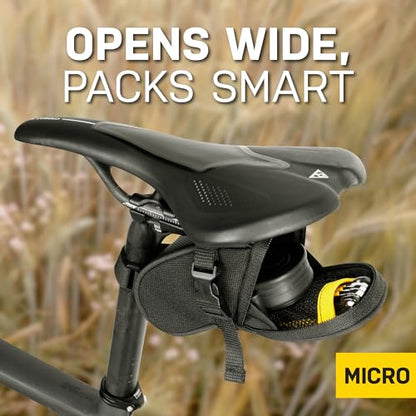 Topeak TC2471B Aero Wedge Pack with Strap Mount, Micro , Black