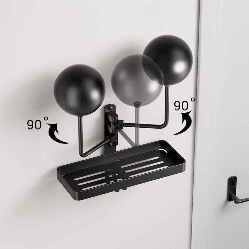 Double Helmet Wall Mount with Storage Tray and Hook, Metal Helmet Stand Rack Display Dual Helmet Organizer for Motorcycle Bicycle ATV Helmet Cowboy Hat Holder Football Helmets Gifts