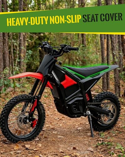 Seat Cover Fit for Yozma in 10, Black Stripe Non-Slip Motorcycle Cushion Cover, for Electric Dirt Bike Ebike - color: Black