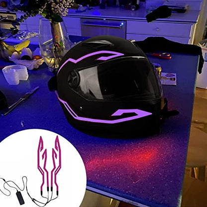 Helmets Light,Helmets Light Strip LED, with 3 Modes - 3 Mode Helmets Light Stickers, Motorcycle Helmets Accessories ??