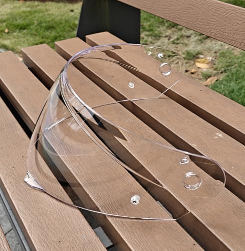 HJ-33 Helmet shield Replacement,Motorcycle Helmet Visor Compatible with HJC i90,i91(Transparent) - color: Transparent