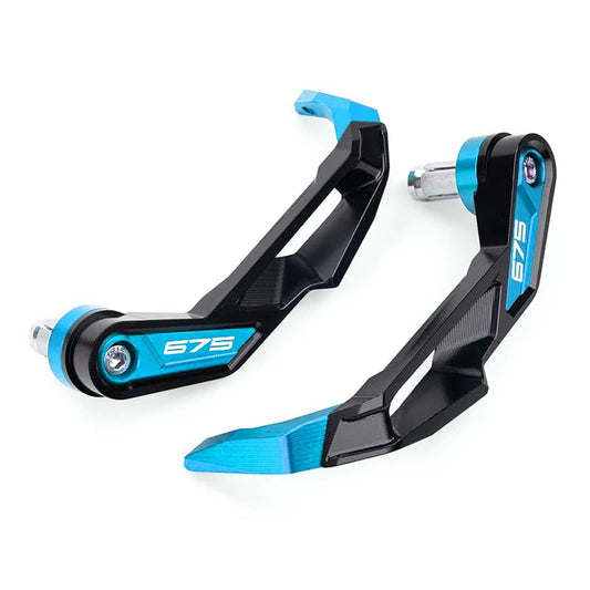 MOWOK Fit for 675SR 675 SR-R 675NK 675SS 675 SR/NK/SS/SR-R Motorcycle Accessories CNC Handlebar Grip Guard Brake Clutch Lever Guard Protector (Sky Blue) - color: Sky Blue