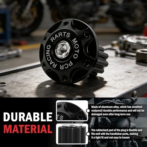 2026 New 2PCS Motorcycle Bar Ends Plugs,Anti-Scratch Handlebar End Plugs Fit 22 mm(7/8") Handlebars Grips,Universal Aluminum Alloy Handlebar End Caps Motorcycle Parts