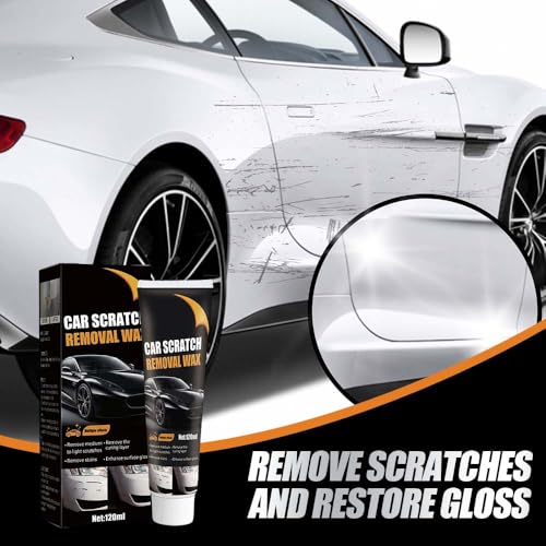 2026 New Upgrade Car Scratch Removal Wax, Scratch Remover for Vehicles with Wipe and Sponge, Car Polishing Wax Scratchs Remover, Cars Paint Scratchs Repair Kit for Deep Scratches (3 Set) - color: 3 Set