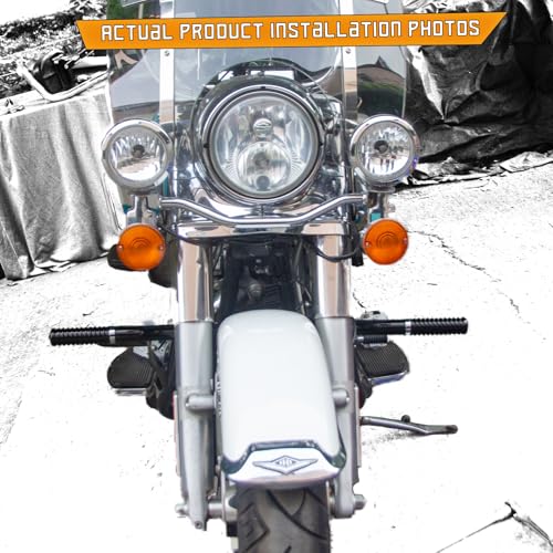 Kinglemc Flat-Out Crash Bar Engine Guard Highway Freeway Bar for Harley Davidson Road King Street Glide Road Glide Touring 2014-2025 (Gloss Black) - color: Gloss Black, size: 2014-2025 All Touring Models