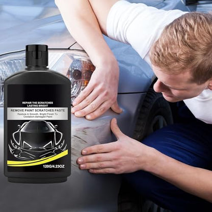 Car Scratch Remover, Dust Reduction Technology, 120g, Vehicle Scratch Repair, Detailing Sponge Kit, Fast and Convenient, for Cars, Trucks, and Motorcycles