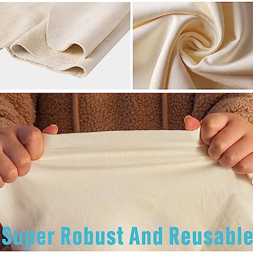 Absorber Towel for Car Chamois Drying Towe Cleaning Accessories, Leather Chamois Cloth Natural Shammy Drying Towel Dryer for Car Wash Care, Super Absorbent（3 Pack） - size: 26"L x 18"W