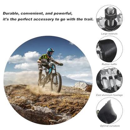 KVAEY Motorcycle Wheel Rim Lock, 1.6" Tire Clamp Wheel Lock with Molded Rubber Stoppers Prevent Inner Tube Wear, Motorcycle Rim Lock Replacement for Motocross Dual Sport Dirt Bike (2.5", 2PCS) - size: 2 Pieces, style: 2.5"