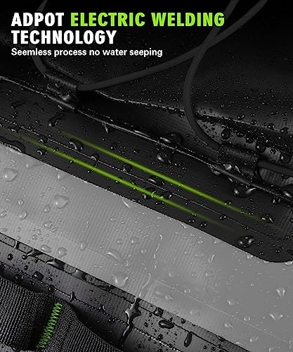 NICECNC Waterproof Motorcycle Backpack 40L, 500D PVC Multi-functional Motorcycle Rear Seat Bag Dry Bag Tail Bag Helmet Luggage Bag for Riding Camping Boating - color: Grey