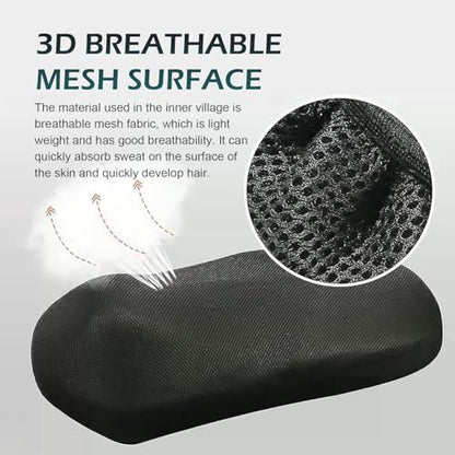 Motorcycle Seat Cover, Anti-Slip Cushion, Insulated and Breathable Honeycomb Mesh, 37.4x23.6In Moped Seat Cover (Black) - color: Black #L