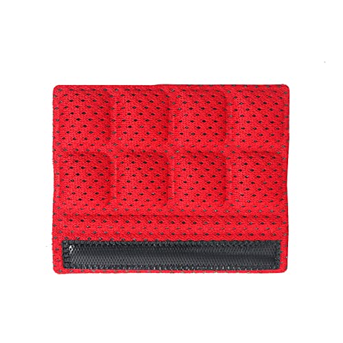 6PCS Chin Pads Foam Pad Set Strap Padding Replacements Universal Cushion Mats for Cycling Bike Bicycle Motorcycle Road Racing Riding Helmet - color: Red 6PCS