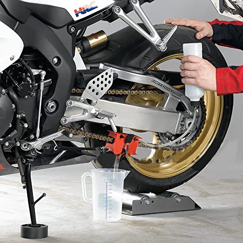Chain Cleaner Bicycle/Motorbike/Motorcycle Machine Kit Chain Cleaning Tools Lube Lubricating Device Washer Brush Accessories(A Set Black)