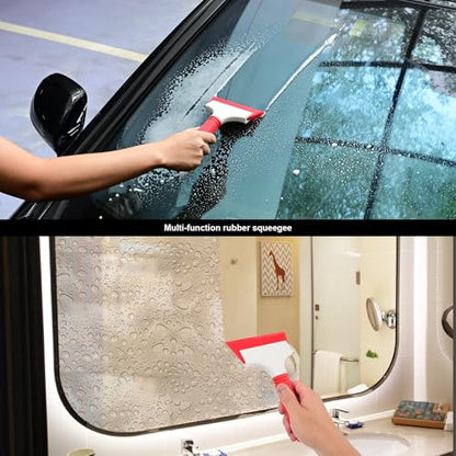 EHDIS Window Tint Kit with Vinyl Tool Pouch,Felt Squeegee,Razor Blade Scraper,Small Rubber Scraper Vinyl Wrap Installation kit for Car Wrapping,Window Film,Graphics,Decal Installation