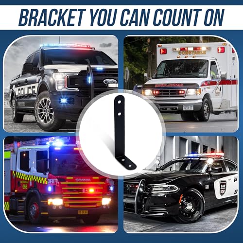 UBL Large L Shaped Mounting Bracket for LED Stick Lights & Off-Road Light Bars - Heavy-Duty Alloy Steel L-Shaped Mount - Powder-Coated Black - 6.5” Long Side, 2.5” Short Side, Two 1/4” Holes