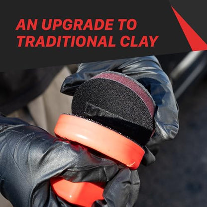 Maxshine Universal Clay Pad Set | Hand Clay Pad and Polishing Block | Applicator | 3-in-1 Detailing, Manual Precision | Surface Prep for Paint & Metal