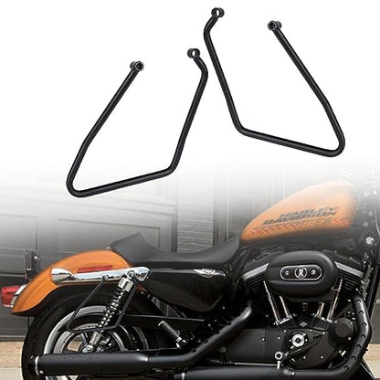 TDZ 2004-2016 Saddlebag Support Brackets for Harley Sportster XL883 XL1200,Black
