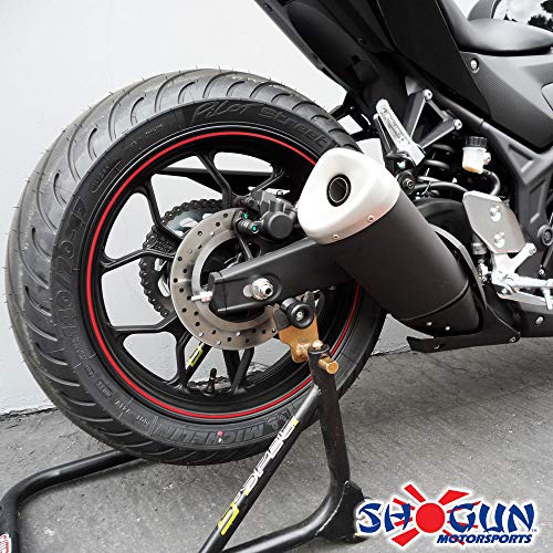 Shogun USA Made Yam 6mm YZF-R3 R3 2015-2026 MT-03 2020-2026 YZF-R6S 2006-2009 YZF-R6 R6 1999-2016 FZ1 2006-2015 YZF-R1 1998-2014 Most Aprilia Swingarm Spools - Sliders - Black - 701-0609