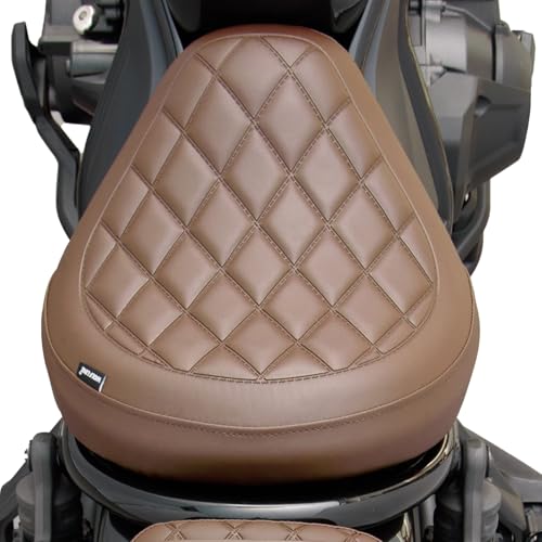 Motorcycle Rider Comfort Solo Seat Fit fot CMX1100 Rebel 1100 2021 2022 2023 2024 2025 2026, Front Driver Saddle Cushion Pillion Pad, Brown - color: Front - Brown