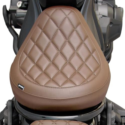 Motorcycle Rider Comfort Solo Seat Fit fot CMX1100 Rebel 1100 2021 2022 2023 2024 2025 2026, Front Driver Saddle Cushion Pillion Pad, Brown - color: Front - Brown