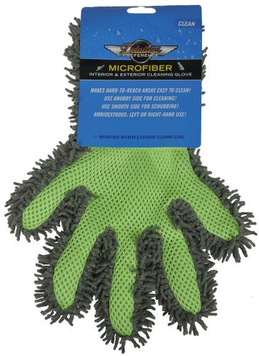Detailer's Preference Double-Sided Microfiber Car Detailing Glove for Interior & Exterior, Knobby for Dusting, Smooth for Scrubbing, Non-Abrasive, Durable, Safe on Paint, Great for Hard-to-Reach Areas