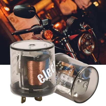 Weatherproof Motorcycle Safety Light Lamp Round Clear Housing Impact Resistant