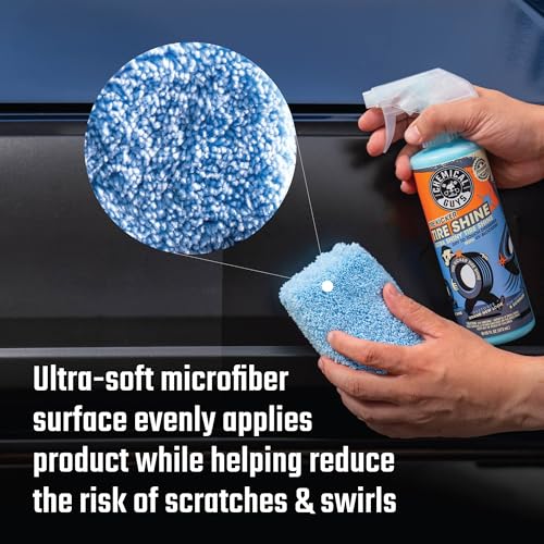 Chemical Guys Premium Grade Microfiber Applicators, 4-Pack - Soft, Scratch-Free Application for Waxes, Sealants, Glazes, and Dressings
