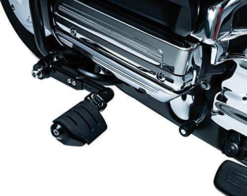 Kuryakyn 3990 Motorcycle Foot Control: Ergo III Cruise Mounts with Trident Dually ISO Pegs for 2001-17 Honda Gold Wing GL1800, F6B, and Valkyrie Motorcycles, Gloss Black