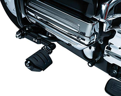 Kuryakyn 3990 Motorcycle Foot Control: Ergo III Cruise Mounts with Trident Dually ISO Pegs for 2001-17 Honda Gold Wing GL1800, F6B, and Valkyrie Motorcycles, Gloss Black