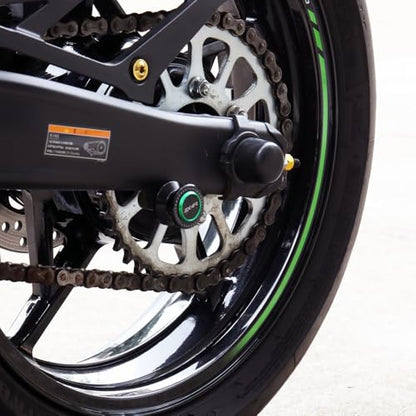Motorcycle M8 Swingarm Spools Slider Compatible With K.awasaki ZX4R 2023 2024 2025 | Swing Arm Stand Screws Bobbins ZX-4R ZX 4R ZX400 Accessories (black-3) - color: black-3