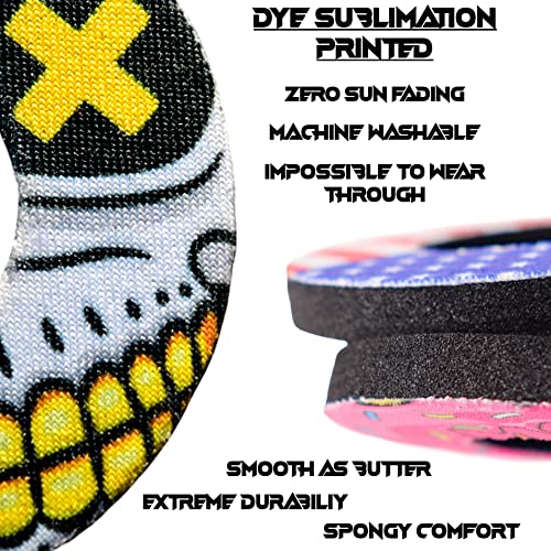 Gripdonuts.com® MX Grip Donuts for Dirt Bike Motorcycle BMX - Send It (2 Colors) - color: Red
