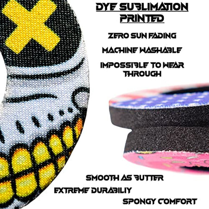 Gripdonuts.com® MX Grip Donuts for Dirt Bike Motorcycle BMX - Send It (2 Colors) - color: Red
