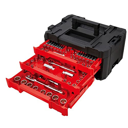 CRAFTSMAN Socket Set, 262-Piece Mechanic Tool Set, 1/4", 3/8", 1/2" Drive, SAE / Metric, (CMMT45307) - style: 262 Piece Set