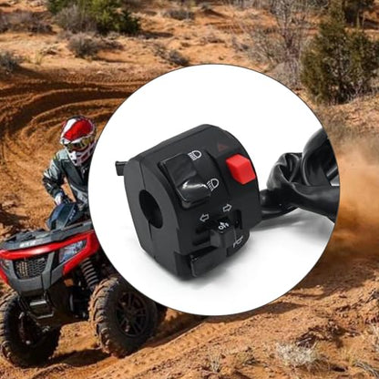 Anxingo 7/8" 22mm Left Handlebar Switch, Horn Turn Signal Warning Light Switches, for ATV Motorbike