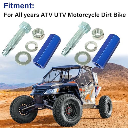Universal Blue 1/4'' Quick Release Flag Pole Holder-2 Pack | Whip Dune Flag Mount, for Motocross, UTV, ATV, Motorcycle, Boat, Off Road, Aluminum and Steel Material - color: Blue