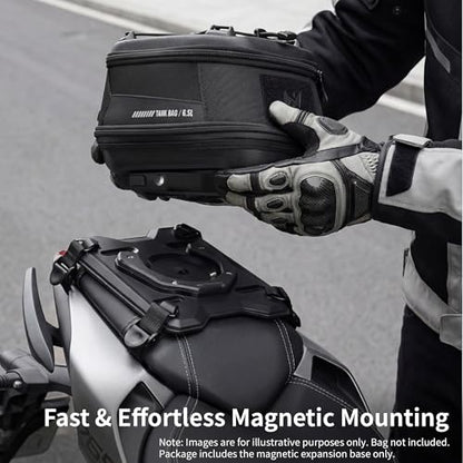 Rhinowalk Motorcycle Tail Bag Magnetic Expansion Base for Quick Release Magnetic Rear Seat Bag