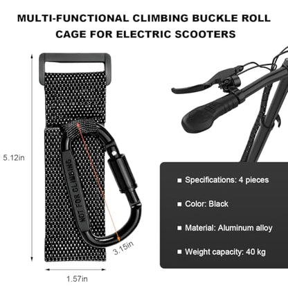 4PCS Hook for Hanging Helmet Headset, Multi-Purpose Motorcycle Carabiner Hook, Heavy Duty Strap Clip for Stroller Bike - color: 4pcs