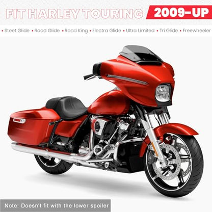 Rear Saddlebag Guard Crash Bar Bracket Kit Fit For Harley Touring Street Glide Road King Road Glide Electra Glide Ultra Limited CVO Black Motorcycle Bumpers 2009-2023 - size: 2009-2023 With End Sliders