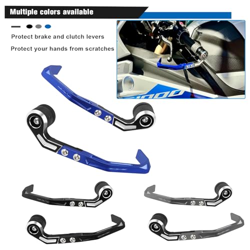 Compatible with M1000RR S1000RR 2019-2025 Brake Clutch Lever Guard CNC Aluminum Motorcycle Handlebar Levers Protector Accessories(Titanium) - color: Titanium