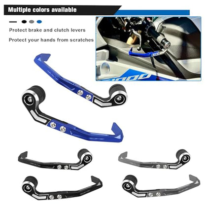 Compatible with M1000RR S1000RR 2019-2025 Brake Clutch Lever Guard CNC Aluminum Motorcycle Handlebar Levers Protector Accessories(Black) - color: Black