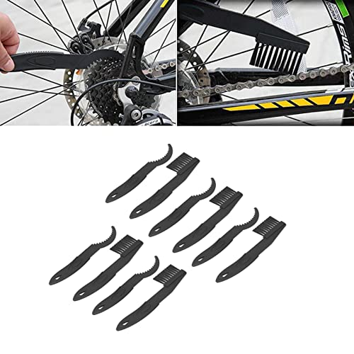 AMAKO Bike Chain Brush Set 5 Pack Heavy Duty Nylon fibers Cleaning Tools for Mountain Motorcycle Bike Chain Crankset Maintenance Efficient Practical Durable ABS Material 215 X 45Mm