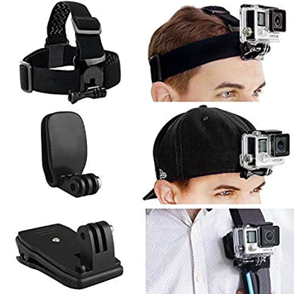 CamKix Head & Backpack Mount Bundle Compatible with GoPro Hero 13, 12,11, 10, 9, 8,7, 6, 5, Black, Session, Hero 4, Black, Silver, Hero+ LCD, 3+, 3, DJI Osmo Action - color: Head and Backpack Mount Bundle