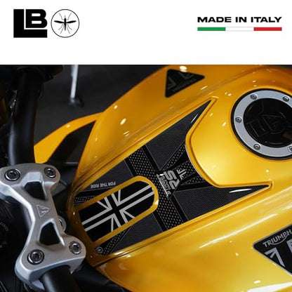 labelbike - 3D Sticker Motorcycle Tank Pad Protection and Decoration in Resin Compatible with Triumph Street Triple 765 RS 2023-2024 - size: Street Triple 765 ''RS''