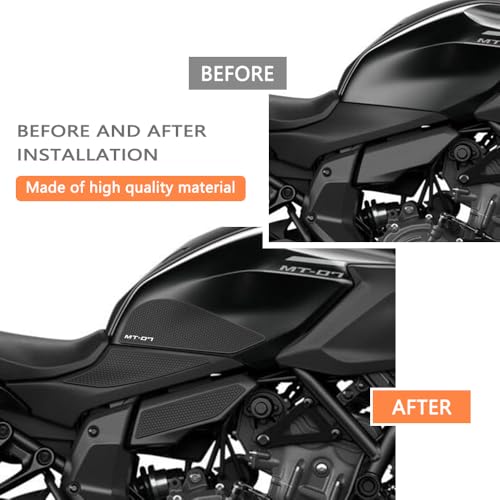 for MT-07 mt07 2026 2025 Accessories Motorcycle Fuel Tank Cap Sticker pad Fuel Tank Cap Anti-Slip Protective pad Tank Grip Knee Protector
