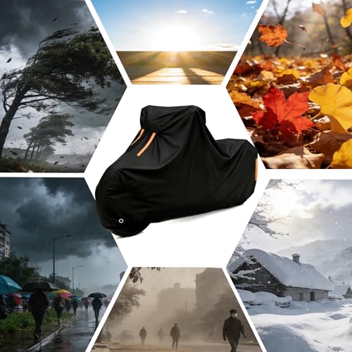 Outdoor Oxford Fabric Motorbike Cover,for Ducati ST3 S ABS丨Motorcycle Sun Shade & Rain Cover All-Season Windproof Anti-Scratch UV Protection - size: for ST3 S ABS