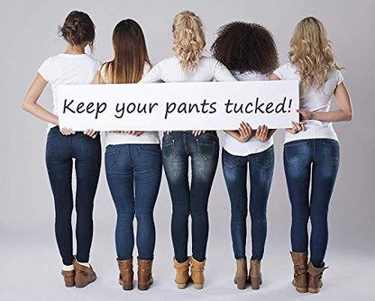 Boncas Improved Adjustable Elastic Boot Clips Boot Straps Pant Clips Stirrups Leg Straps Keeping Your Pants Tucked - color: Round 3" -4.7"
