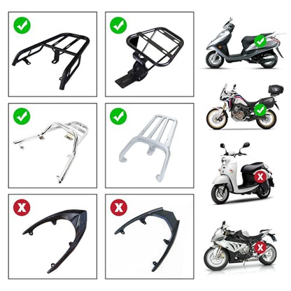 Motorcycle Trunk Black Motorcycle Top Case Motorcycle Tail Box Scooter Trunk Tour Motorcycle Storage Box Carrier with Lock for Helmet Luggage, 30L - size: 30L