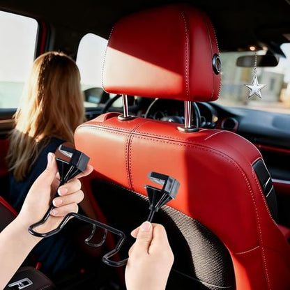 1 PCS Triple Hook Hard Hat Holder for Truck Seat Heavy Duty Metal Hard Hat Accessories Holder for Truck SUV Car Seat to Keep Helmet Safety Vest Bag Caps Car, Seat Back Hanger for Men Women - style: Triple Hook