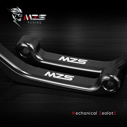 MZS Dirt Bike Clutch Brake Levers, 2014-2026 Pivot Adjustable Lever CNC Black Accessories Compatible with 125 150 200 250 350 450 500 SX SXF EXC EXCF XC XCF XCFW TC FX TE FE TX FX MC EX - color: Black, size: 125/150/200/250/350/450/500 Models