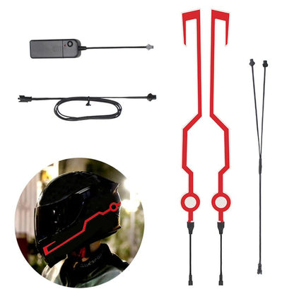 PVC Motorcycle Helmet Light Strip, 3 Modes LED Light for Safety on Helmets, Ideal for Motorcycles, Bikes, and Outdoor Activities, with Water Design for Lasting